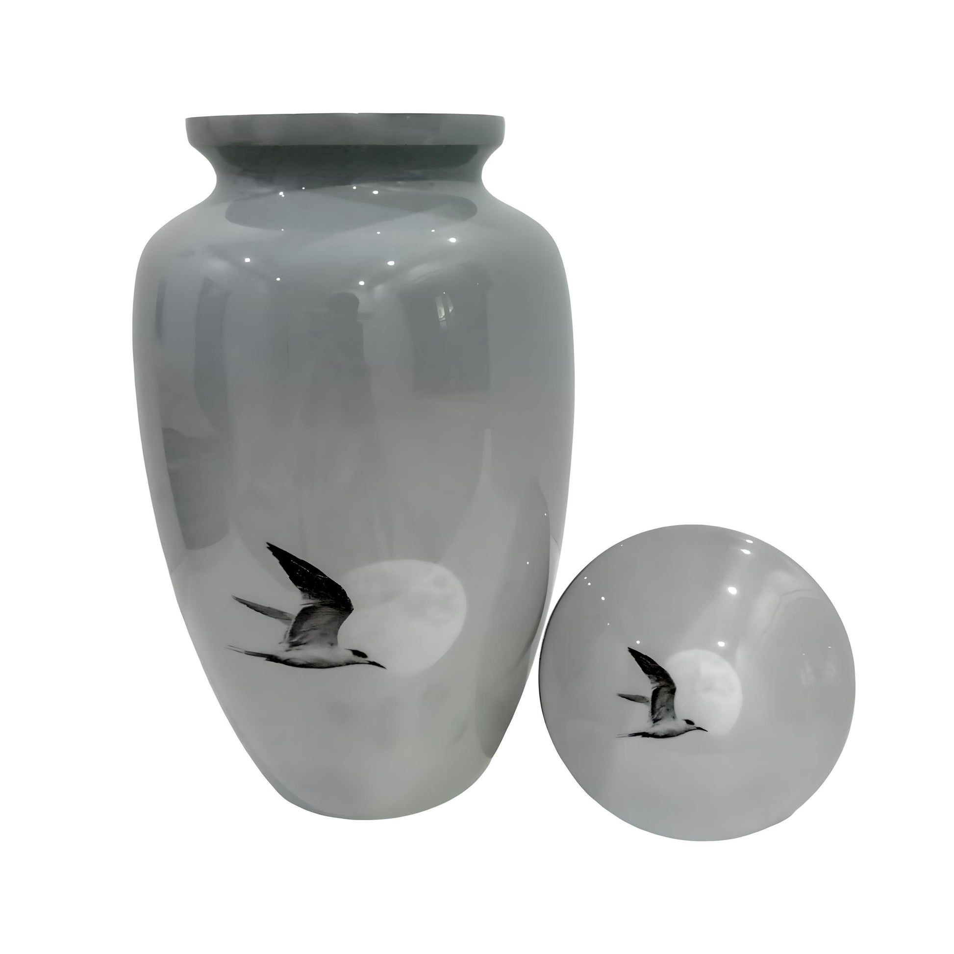 Adult Cremation Urn - Bird in Moonlight (product code: NUWBM)