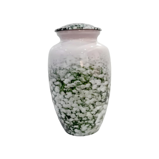Adult Cremation Urn - Cotton Field Flowers (product code: NUWFFW)