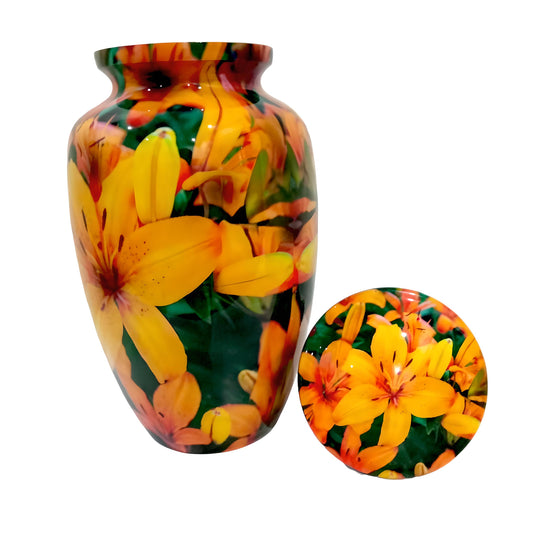 Adult Cremation Urn - Radiant Yellow Flower Field (product code: NUYDF)