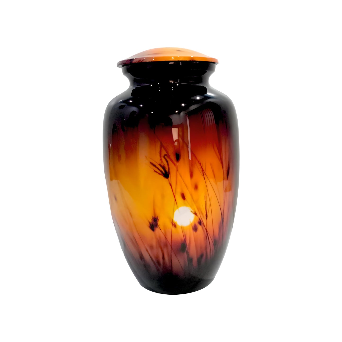 Adult Cremation Urn - Sunset in Wheat Field (product code: NUSWF)