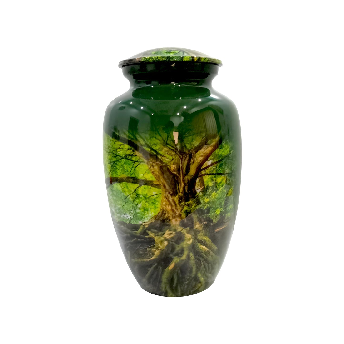 Adult Cremation Urn - Tree of Life with Roots (product code: NUTRBGL)