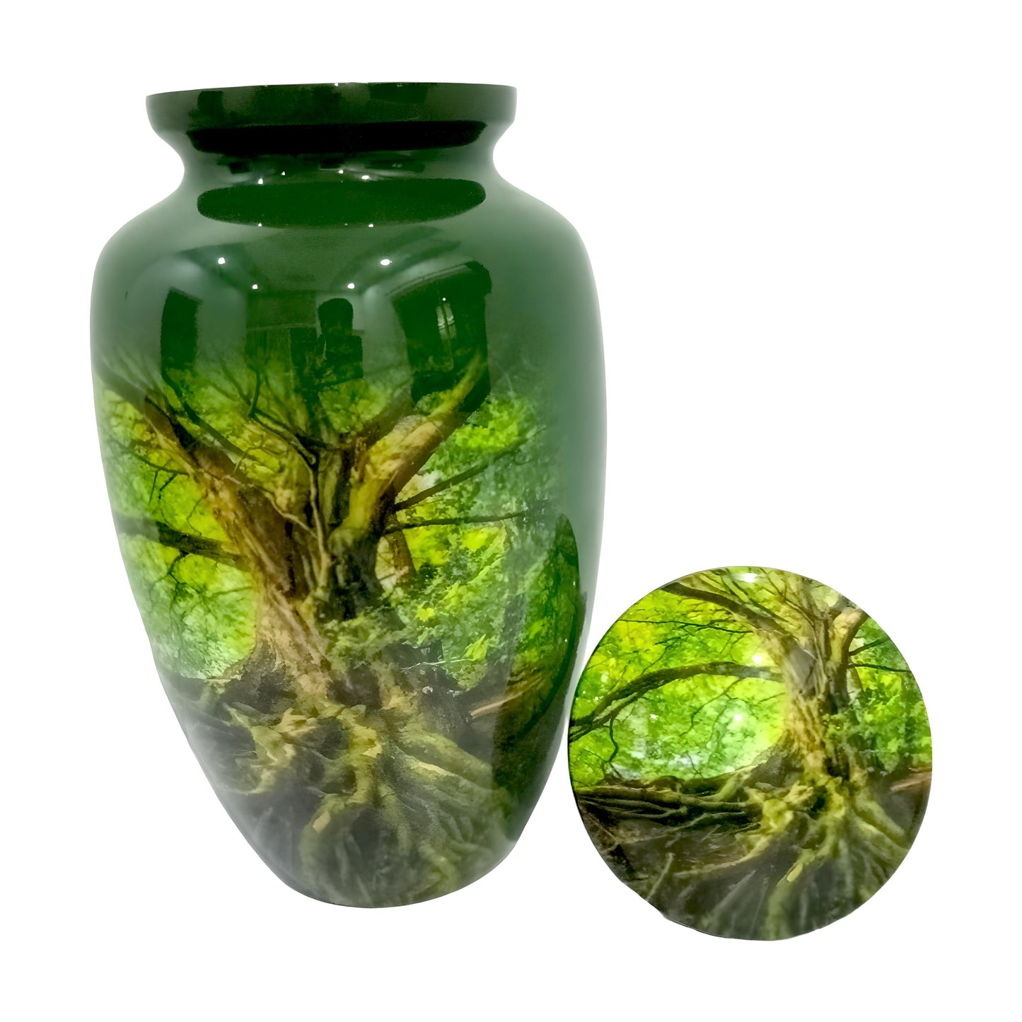 Adult Cremation Urn - Tree of Life with Roots (product code: NUTRBGL)