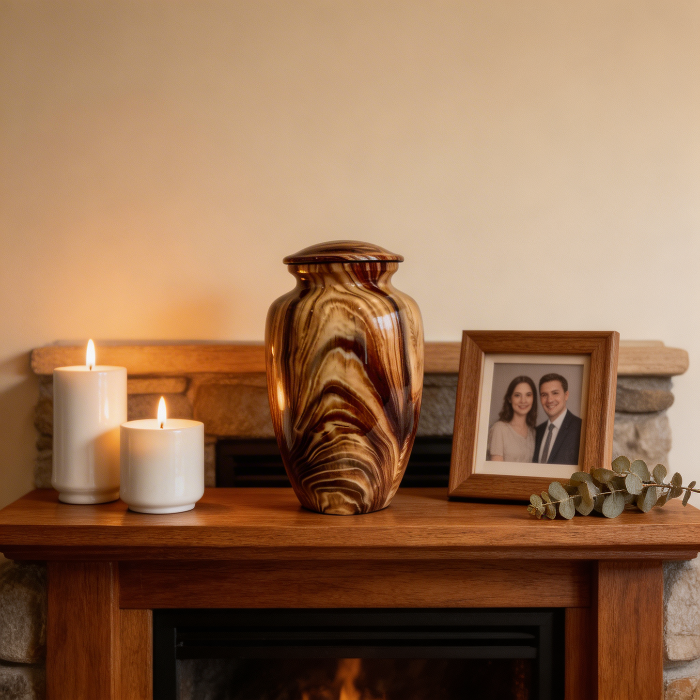 Adult Cremation Urn - Elegant Woodgrain Finish (product code: NUWT)