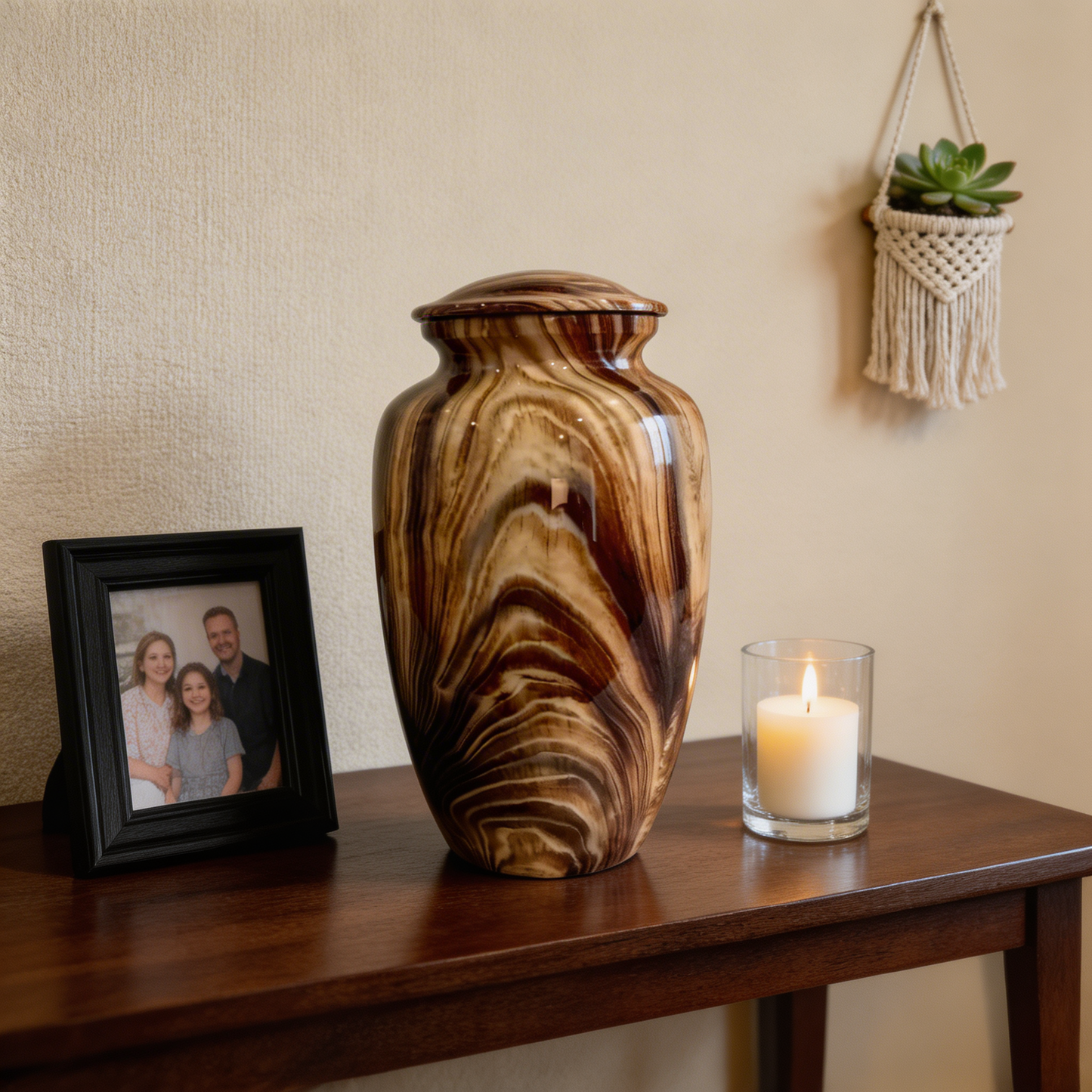 Adult Cremation Urn - Elegant Woodgrain Finish (product code: NUWT)