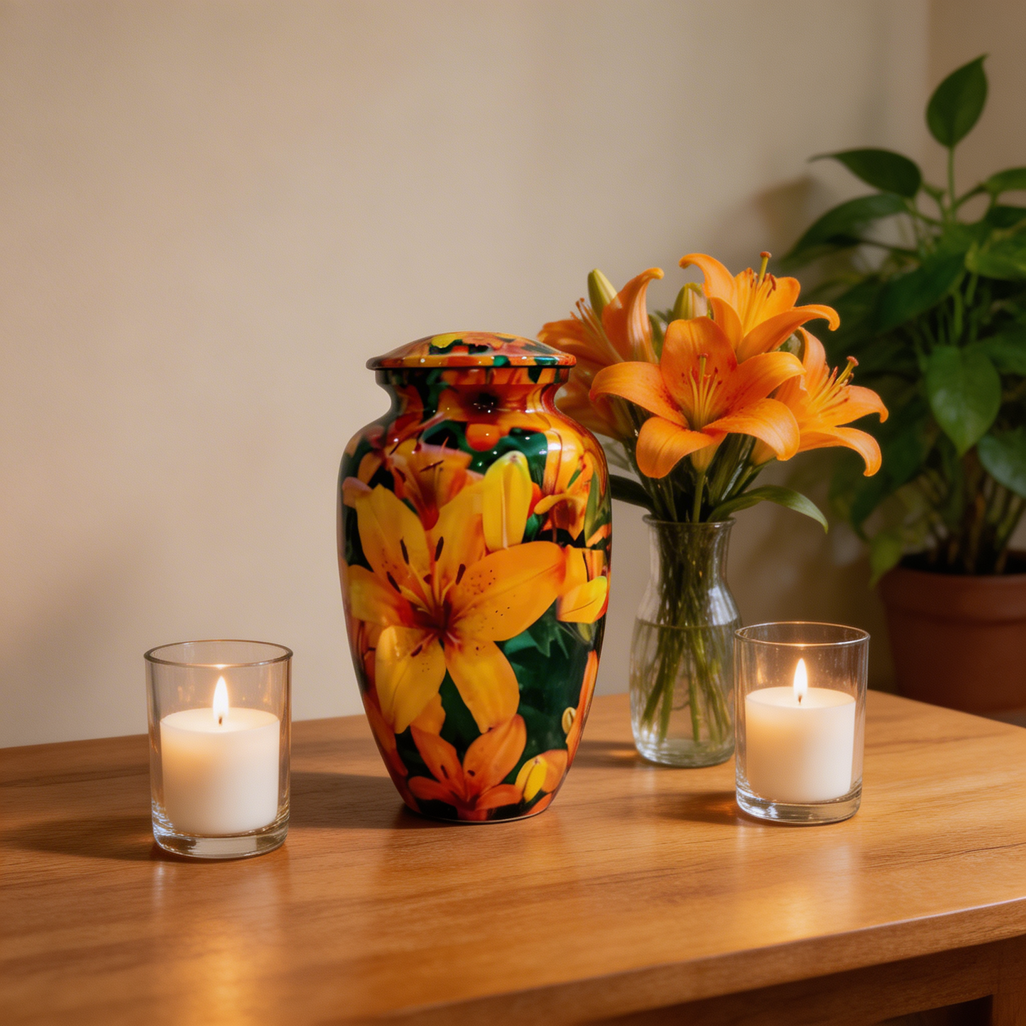 Adult Cremation Urn - Radiant Yellow Flower Field (product code: NUYDF)