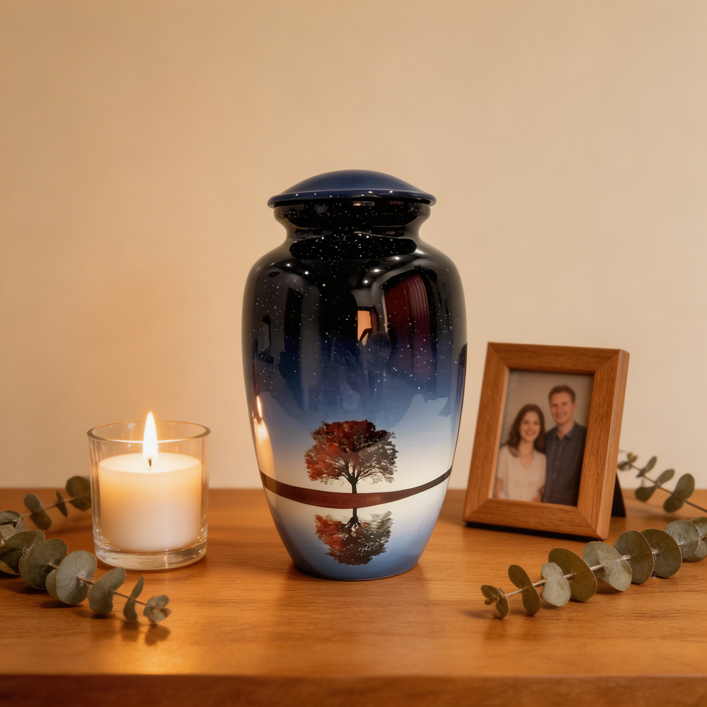 Adult Cremation Urn - Starry Night Tree (product code: NUSTL)